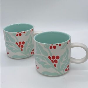 Starbucks Two Floral Mugs Set